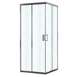 Душевое ограждение Azario PARIS 100х100 см AZ-R06-100-CH-CHC, хром/стекло "Шиншилла" фото 