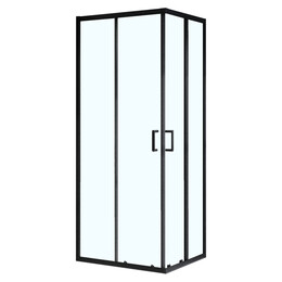 Душевое ограждение Azario VIENNA 100х100 см AZ-R36-100-MB-CL, чёрный матовый/прозрачное фото 