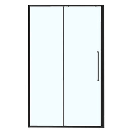 Душевая дверь Azario SHANGHAI 150 см AZ-Y43-150-MB-CL, чёрный матовый/прозрачное фото 