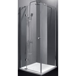 Душевое ограждение Cezares Verona A-1 100х100 см L, хром/матовое фото 