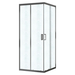 Душевое ограждение Azario PARIS 90х90 см AZ-R06-90-MGR-CHC, графит матовый/стекло "Шиншилла" фото 