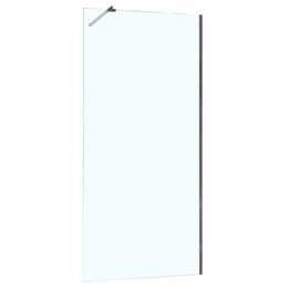 Душевая перегородка Azario Walk-in 110 см AZ-251-110-MGR-CL (стекло 8 мм) графит матовый/прозрачное фото 