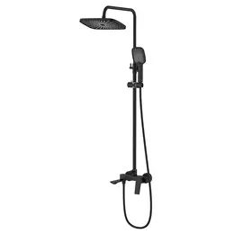 Душевая стойка Azario Lursy AZ-K2349B, чёрный матовый фото 