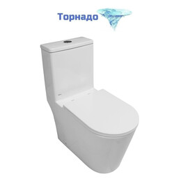 Унитаз-моноблок Azario Eagle AZ-80673 с тонкой крышкой микролифт (Система смыва Торнадо) фото 