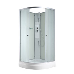 Душевая кабина Avacan 100x100 см C2010N, хром/матовое (безсиликоновая сборка) фото 