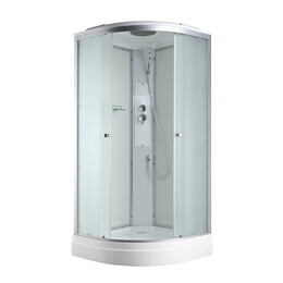 Душевая кабина Avacan 100x100 см C2010, хром/матовое (безсиликоновая сборка) фото 