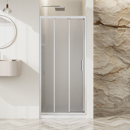 Душевая дверь BelBagno 120 см UNO-195-BF-3-120-P-Cr, хром/матовое фото 