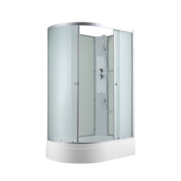 Душевая кабина Avacan 120x80 см C3012RN, хром/матовое (безсиликоновая сборка) фото 