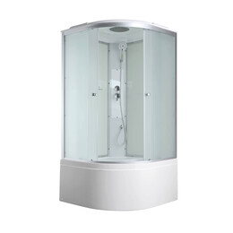 Душевая кабина Avacan 100x100 см C5010, хром/матовое (безсиликоновая сборка) фото 