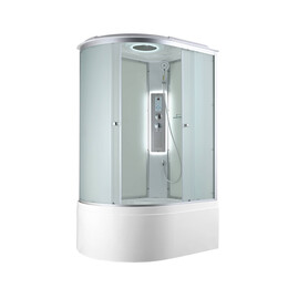 Гидробокс Avacan 120x80 см C5012RLED, хром/матовое (безсиликоновая сборка) фото 