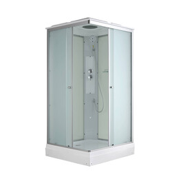 Душевая кабина Avacan 80x80 см CK2080, хром/матовое (безсиликоновая сборка) фото 