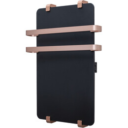 Полотенцесушитель электрический Allen Brau Infinity П2 290x1000 мм (с рейлингом 2.0) 325630, чёрный фото 