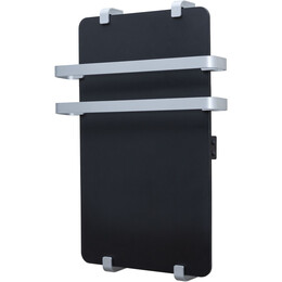 Полотенцесушитель электрический Allen Brau Infinity П2 290x1000 мм (с рейлингом 2.0) 325623, чёрный фото 