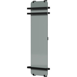 Полотенцесушитель электрический Allen Brau Infinity П1 290x1400 мм (с рейлингом 2.0) 325660, чёрный фото 