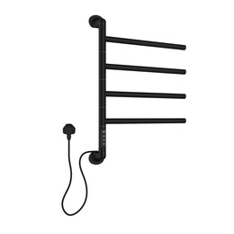 Полотенцесушитель электрический Allen Brau Liberty П4 489x683 мм 7.33000-31, чёрный фото 