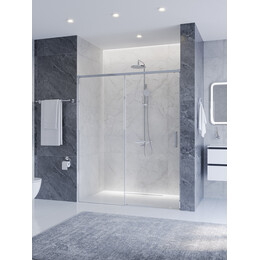 Душевая дверь Cezares 160 см PLANE-BF-1-160-C-CR, хром/прозрачное фото 