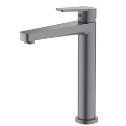 Смеситель для раковины высокий Aquatek Лугано AQ1704BGM, оружейная сталь фото 