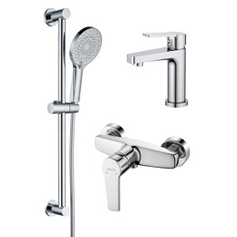 Набор смесителей 3 в 1 для душа Aquatek Лугано AQ1731CR фото 