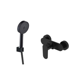 Смеситель для душа Aquatek Ника AQ1834MB, чёрный матовый фото 