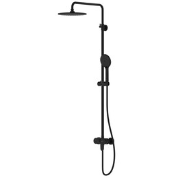 Душевая стойка Aquatek Ника AQ2860MB, чёрный матовый фото 