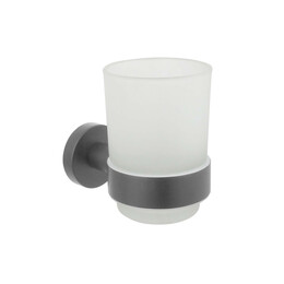 Стакан для зубных щеток Aquatek Вега AQ4004BGM, цвет оружейная сталь фото 