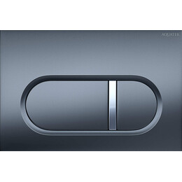 Кнопка смыва Aquatek KDI-0000050, оружейная сталь матовая фото 