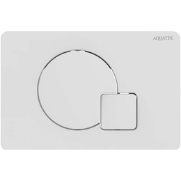 Кнопка смыва Aquatek KDI-0000066, белый фото 