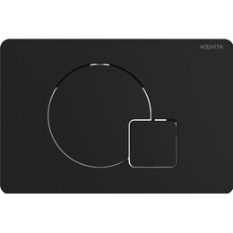 Кнопка смыва Aquatek KDI-0000069, чёрный матовый фото 