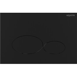 Кнопка смыва Aquatek KDI-0000074, чёрный матовый фото 