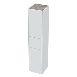 Пенал подвесной Mirsant Ultra 35 см (универсальный) белый матовый фото 