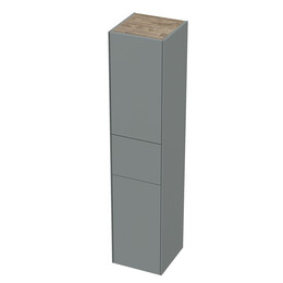 Пенал подвесной Mirsant Ultra 35 см (универсальный) серый матовый фото 