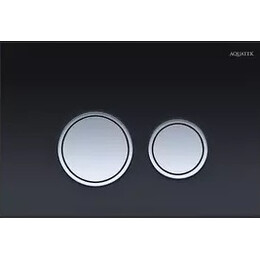 Кнопка смыва Aquatek KDI-0000029, чёрный (закалённое стекло) фото 