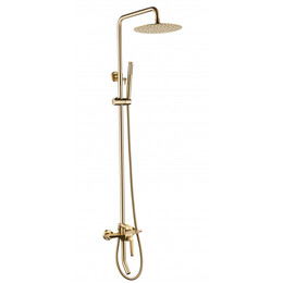 Душевая стойка с изливом Grocenberg GB7025MG, золото матовое фото 