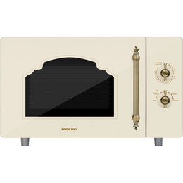 Отдельностоящая микроволновая печь Hiberg i-VM 4582 YR (бежевое стекло) фото 