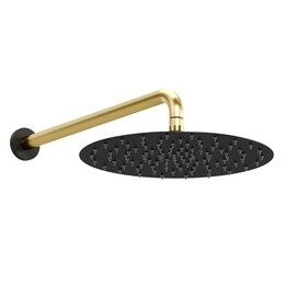 Верхний душ Allen Brau Priority 300 мм 5.31A17-31GB, чёрный/золото фото 
