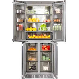 Встраиваемый двухкамерный холодильник Hiberg i-RFQB 550 NFG фото 