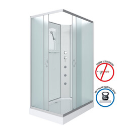 Душевая кабина Niagara Classic 120x90 см 432953QBKG, хром/матовое (безсиликоновая сборка) фото 