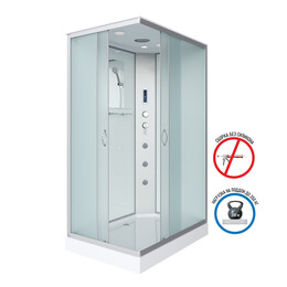 Душевая кабина Niagara Classic 120x90 см 432953QF, хром/матовое (безсиликоновая сборка) фото 