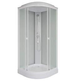 Душевая кабина Niagara Promo 100x100 см P100/13/MT, белый/матовое (безсиликоновая сборка) фото 