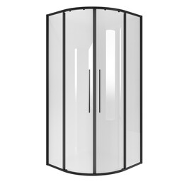 Душевое ограждение Niagara Nova 90x90 см NG-6826-34BLACK, чёрный/прозрачное фото 