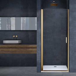 Душевая дверь Vincea Alpha 60 см VDP-3AL600CLG, золото/прозрачное фото 