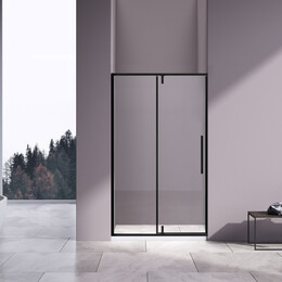 Душевая дверь Vincea Slim-N 120 см VDP-4SN120CLB, чёрный/прозрачное фото 