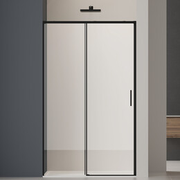 Душевая дверь Vincea Soft 2 110 см VDS-3SO2110CLB, чёрный/прозрачное фото 