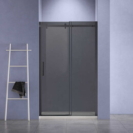 Душевая дверь Vincea Como-N 160 см VDS-4CN160CGB (стекло 8 мм) чёрный/тонировнное фото 