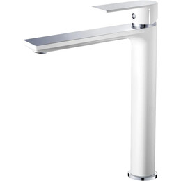 Смеситель для раковины высокий Haiba HB11505-8, белый/хром фото 