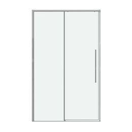 Душевая дверь Grossman  Galaxy 120 см 100.K33.01.120.10.00, хром/прозрачное фото 