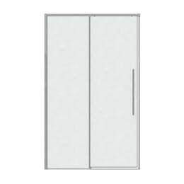 Душевая дверь Grossman  Galaxy 130 см 100.K33.01.130.10.02, хром/шиншилла фото 