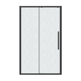 Душевая дверь Grossman  Cosmo 120 см 100.K33.02.120.21.02, чёрный/шиншилла фото 