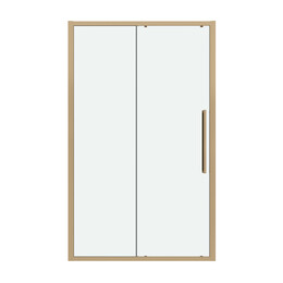 Душевая дверь Grossman  Cosmo 110 см 100.K33.02.110.32.00, золото/прозрачное фото 