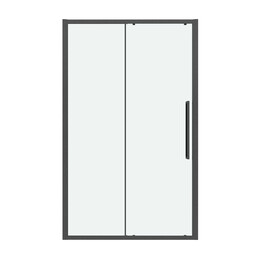 Душевая дверь Grossman  Cosmo 130 см 100.K33.02.130.42.00, оружейная сталь/прозрачное фото 